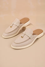 Flat Sandals Women with Solid Toe & Sequins