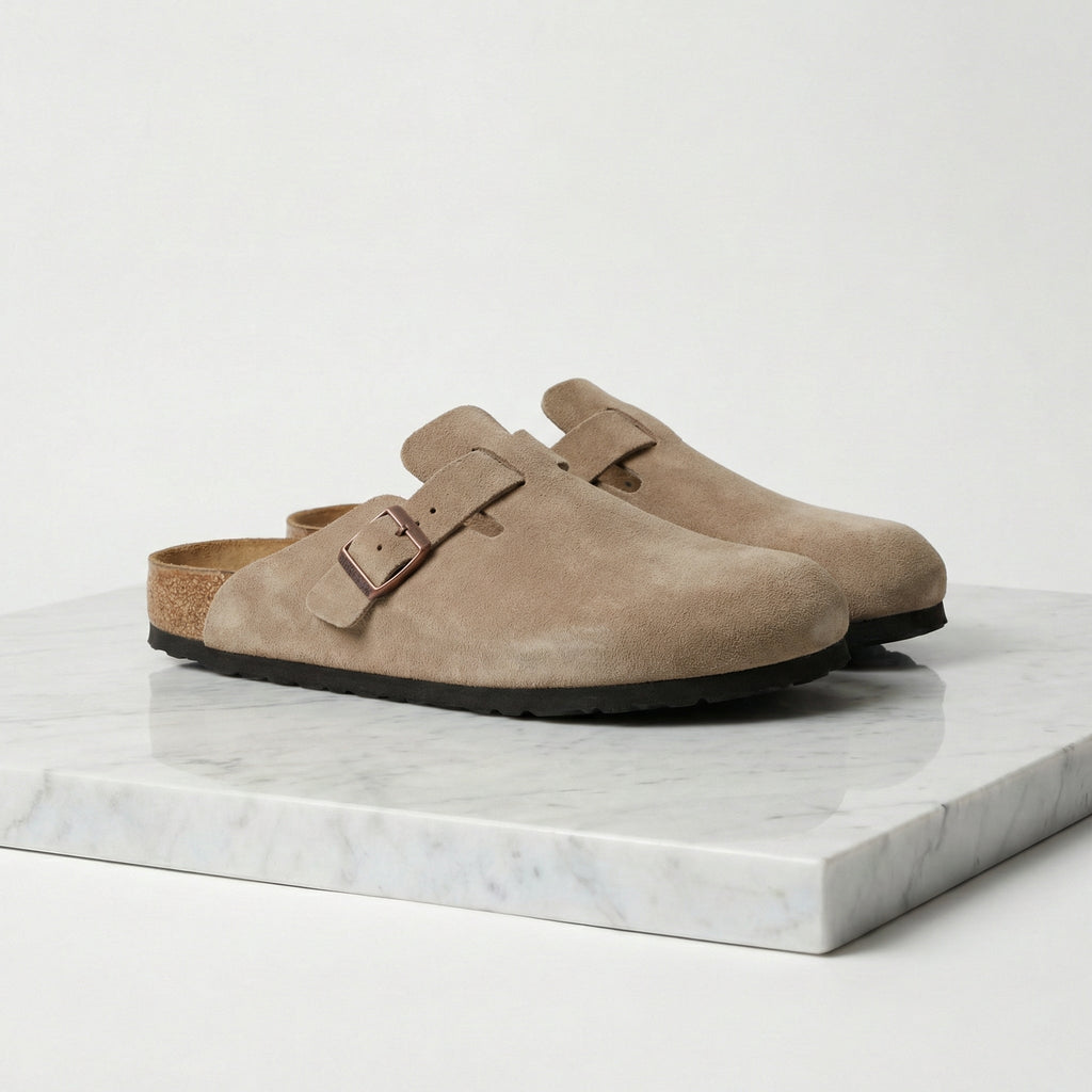 Elegant Comfort | Men's Clogs with Soft Suede Leather & All-Leather Insole | Stylish Loafers for Everyday Comfort