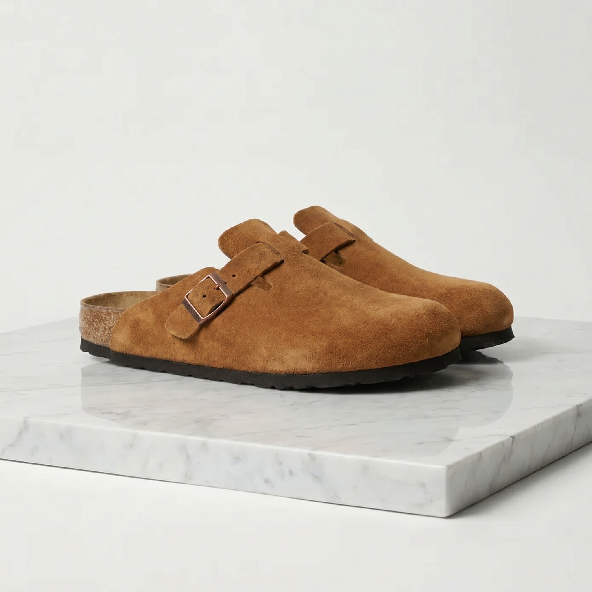 Elegant Comfort | Men's Clogs with Soft Suede Leather & All-Leather Insole | Stylish Loafers for Everyday Comfort