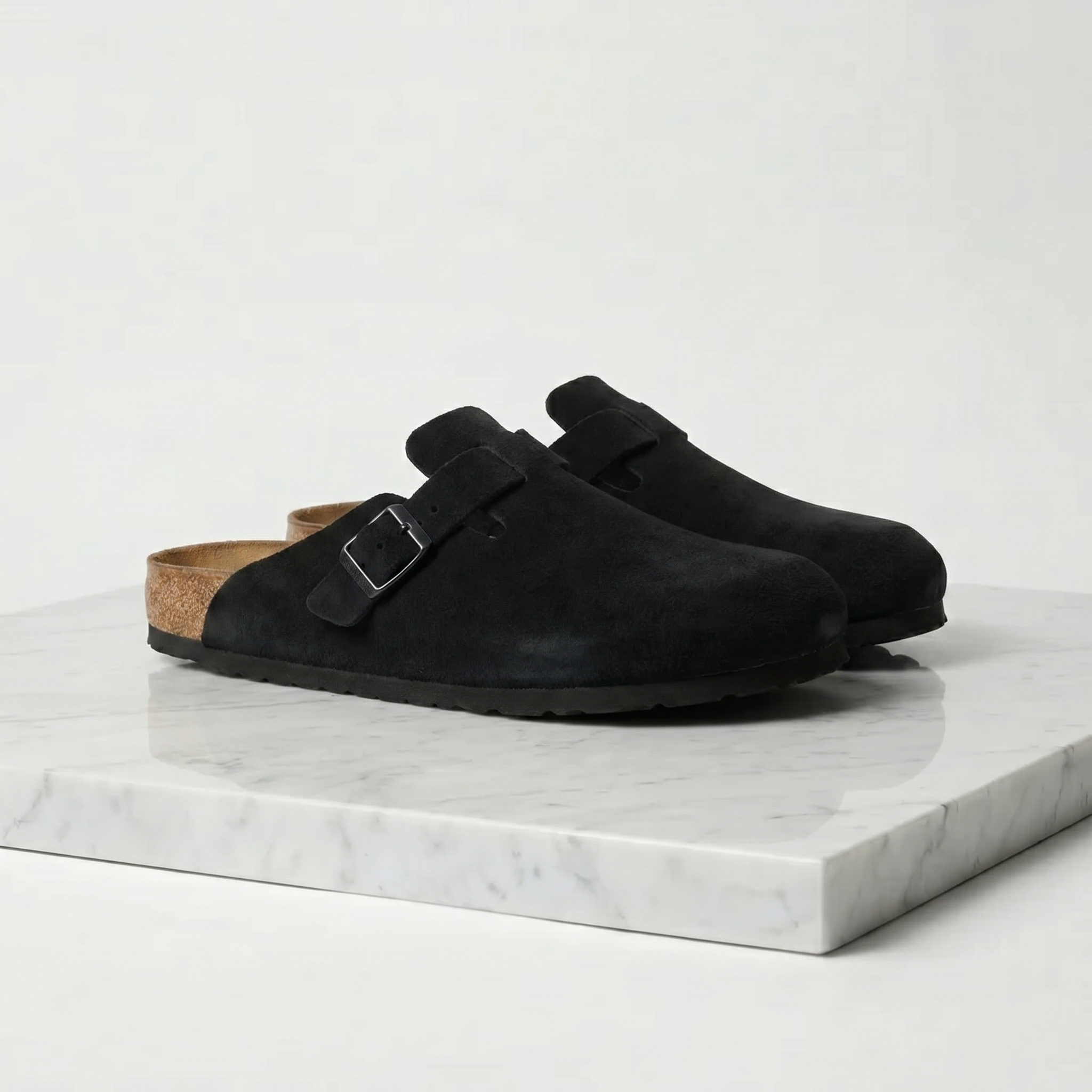 Elegant Comfort | Men's Clogs with Soft Suede Leather & All-Leather Insole | Stylish Loafers for Everyday Comfort