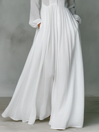 Cotton-Linen Patchwork Maxi Dress — Long Sleeve