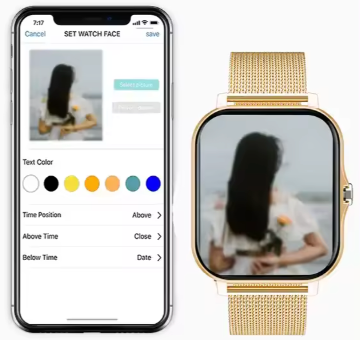 Women's Fitness Smartwatch — Activity & Heart-Rate Tracker