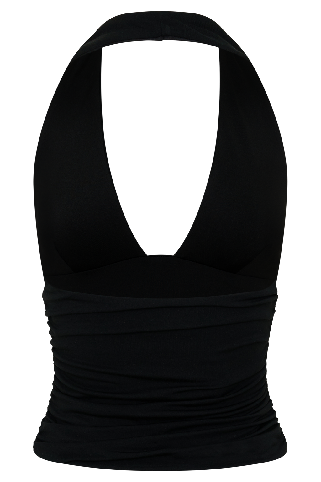 Elegant Gathered Halter Top – Women's Going Out Tank with Sculpted Fit