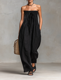 Elegant Jumpsuit Women | Strapless Design with Bow Detail | Effortless Summer Style