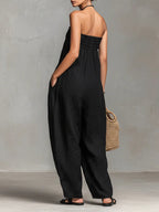 Elegant Jumpsuit Women | Strapless Design with Bow Detail | Effortless Summer Style