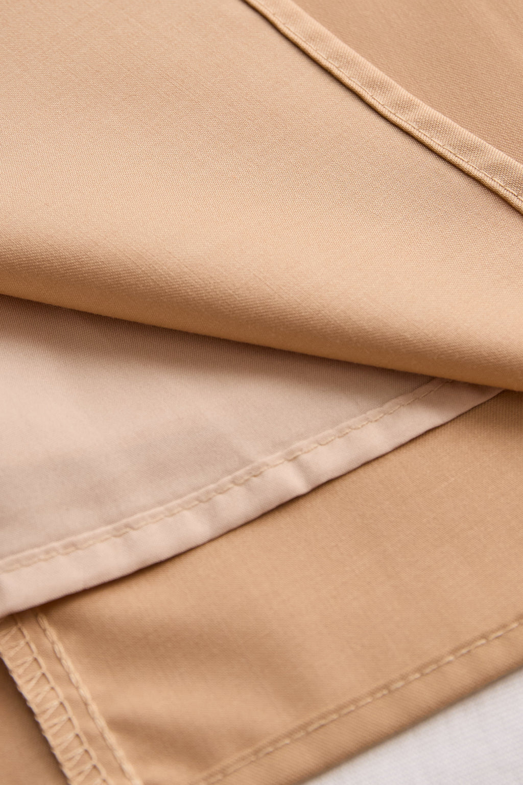 Khaki Neck-Tie Blouse — Women's Versatile Top