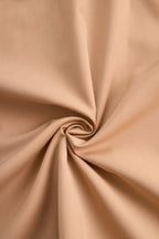 Khaki Neck-Tie Blouse — Women's Versatile Top