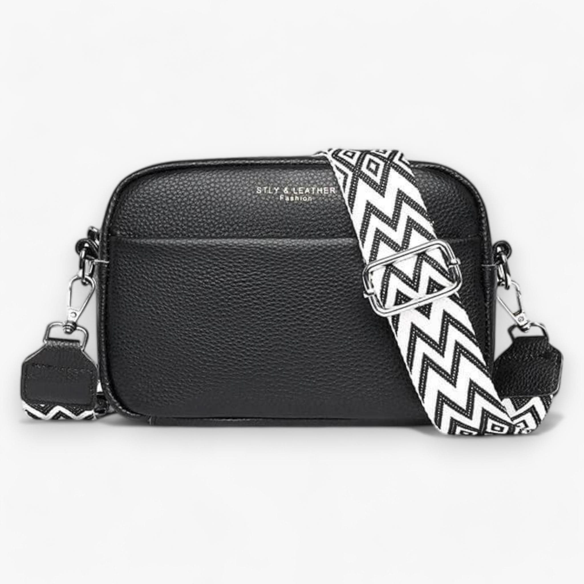 Elegant Leather Crossbody Bag with Adjustable Strap | Stylish Purse for Hands-Free Convenience