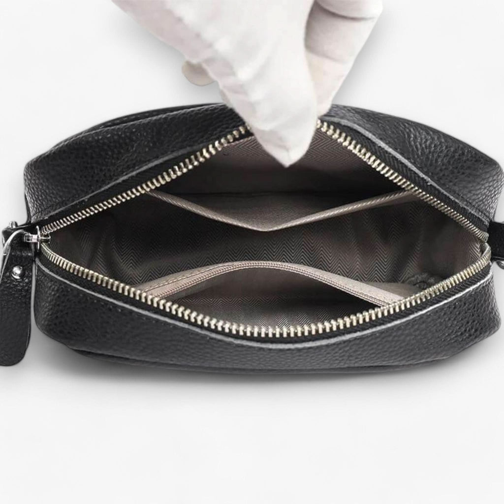 Elegant Leather Crossbody Bag with Adjustable Strap | Stylish Purse for Hands-Free Convenience
