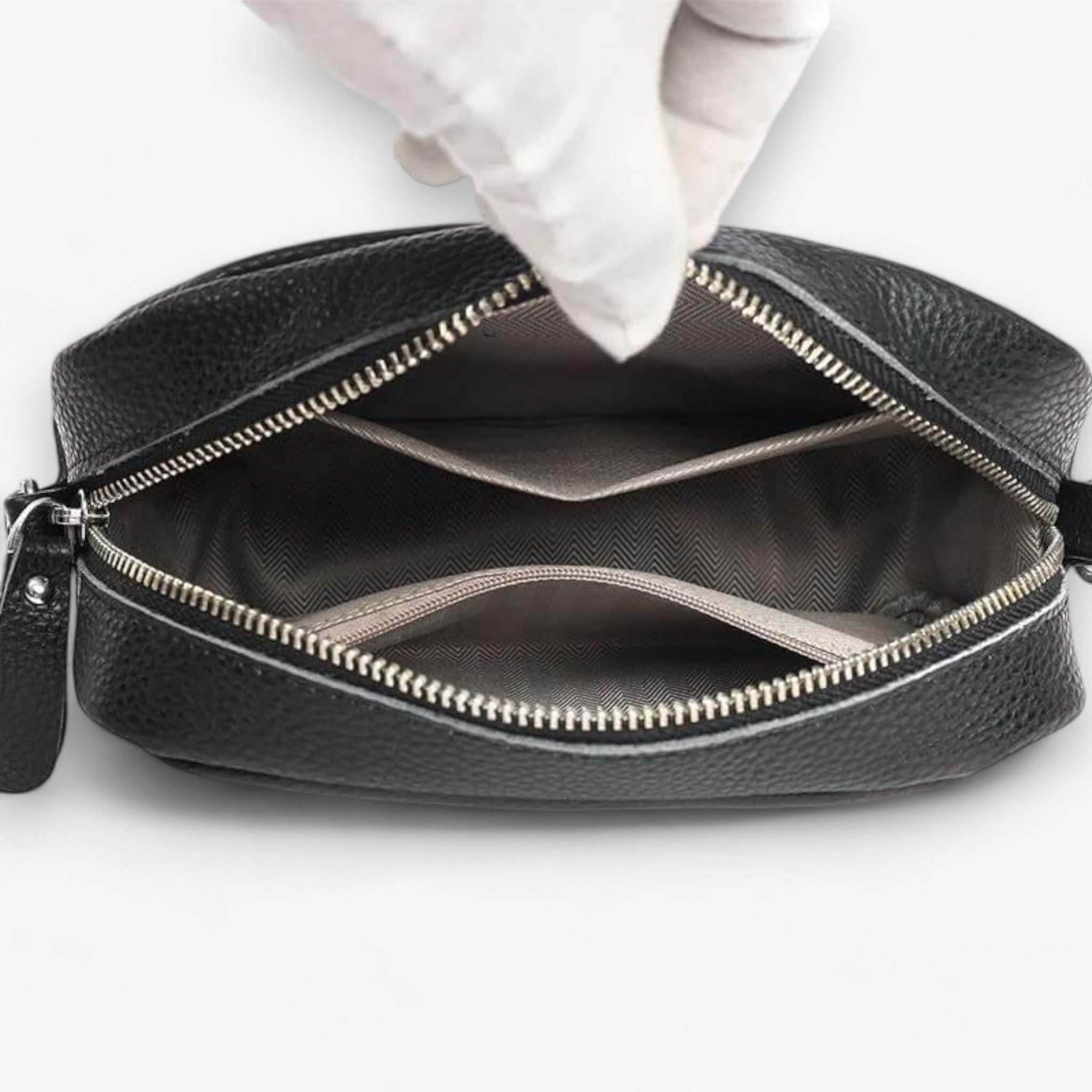 Elegant Leather Crossbody Bag with Adjustable Strap | Stylish Purse for Hands-Free Convenience