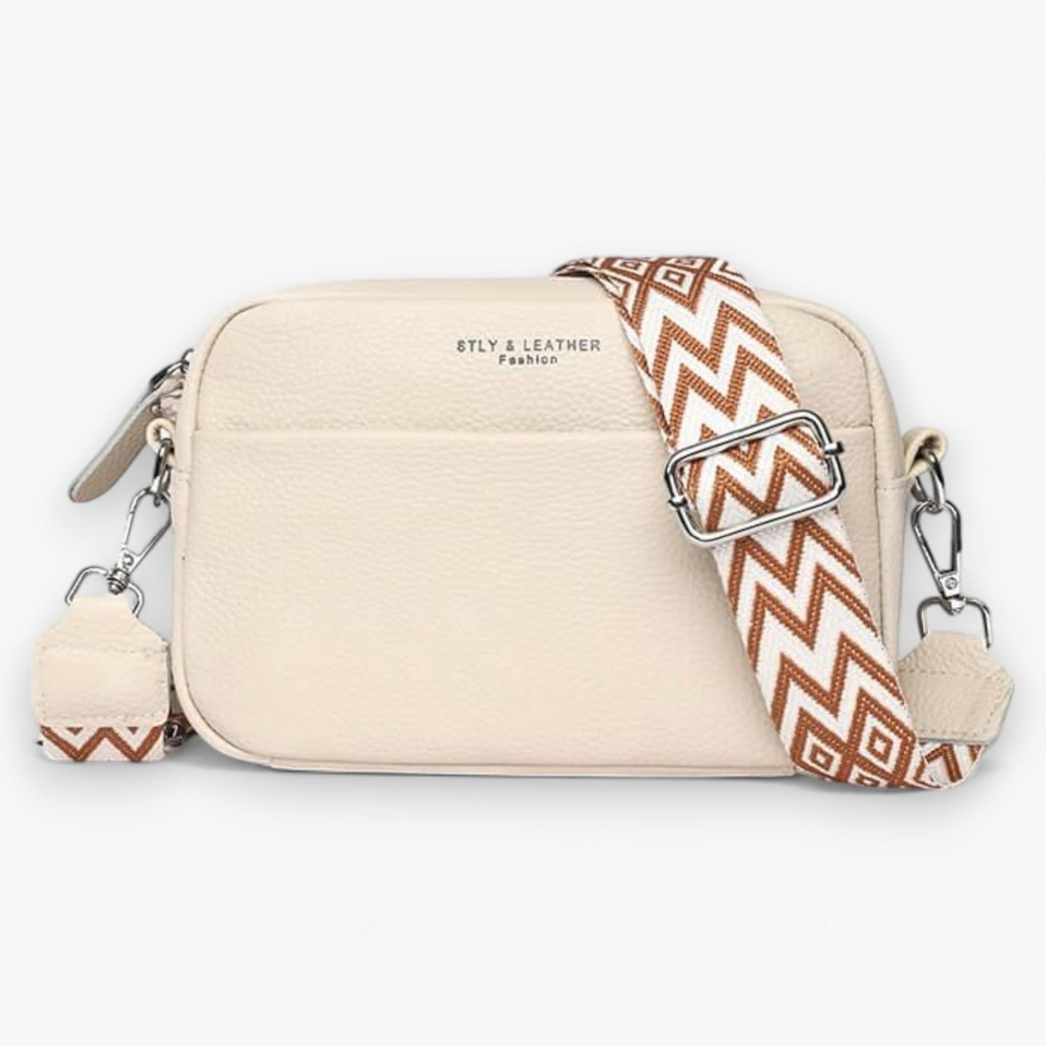 Elegant Leather Crossbody Bag with Adjustable Strap | Stylish Purse for Hands-Free Convenience