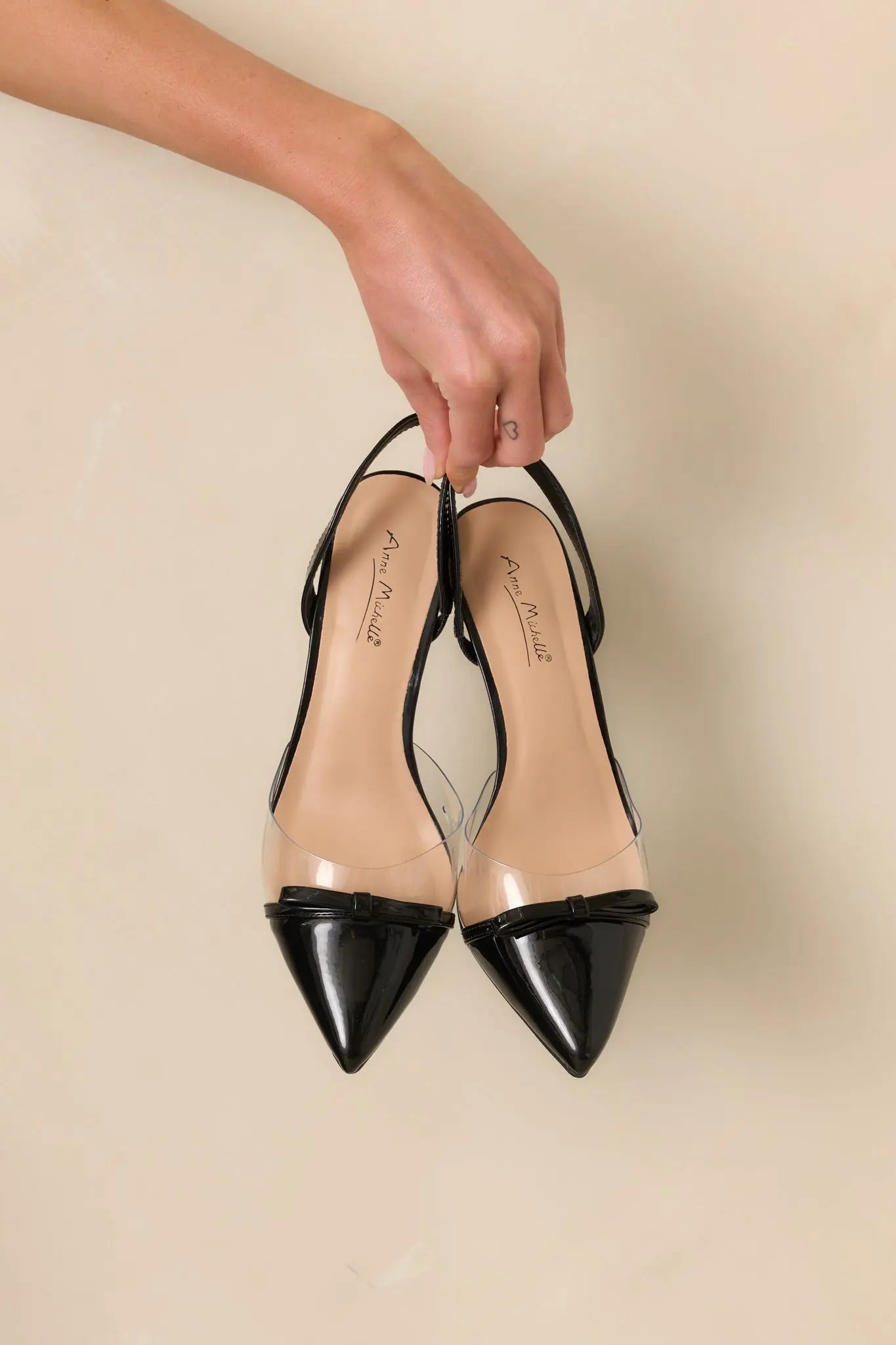 Women's Elegant Lift Black Slingback Kitten Heels | Heel Measures 3" in Height 5