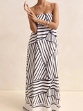 Elegant Maxi Dress | Smocked Tube Design with Zipper Closure for Comfort