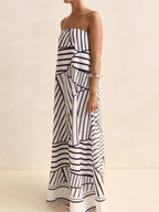 Elegant Maxi Dress | Smocked Tube Design with Zipper Closure for Comfort