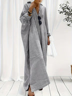 Elegant Maxi Dress | Striped Summer Style with Breathable Cotton for Effortless Comfort