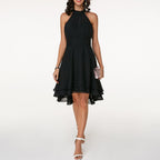 Tiered Midi Dress — Flowy Layered Skirt