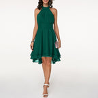 Tiered Midi Dress — Flowy Layered Skirt