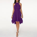 Tiered Midi Dress — Flowy Layered Skirt