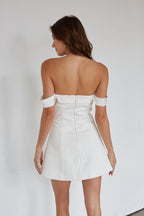 Elegant Mini Dress – Women's Off-The-Shoulder Cocktail Dress with...