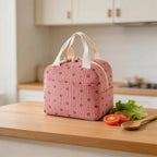 Elegant Pink – Insulated Lunch Bag with Large Capacity & Stylish...