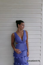 Elegant Prom Dress | V-Neck Cutout Design with Side Split for Glamorous Style