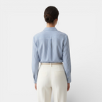 Elegant Striped Women's Shirt with Relaxed Fit | Breathable Fabric for Effortless Style