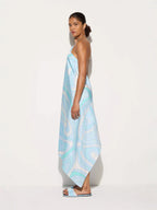 Elegant Summer Dress | Women’s Halter Neck Design with Irregular Hemline | Stylish and Comfortable for Special Occasions