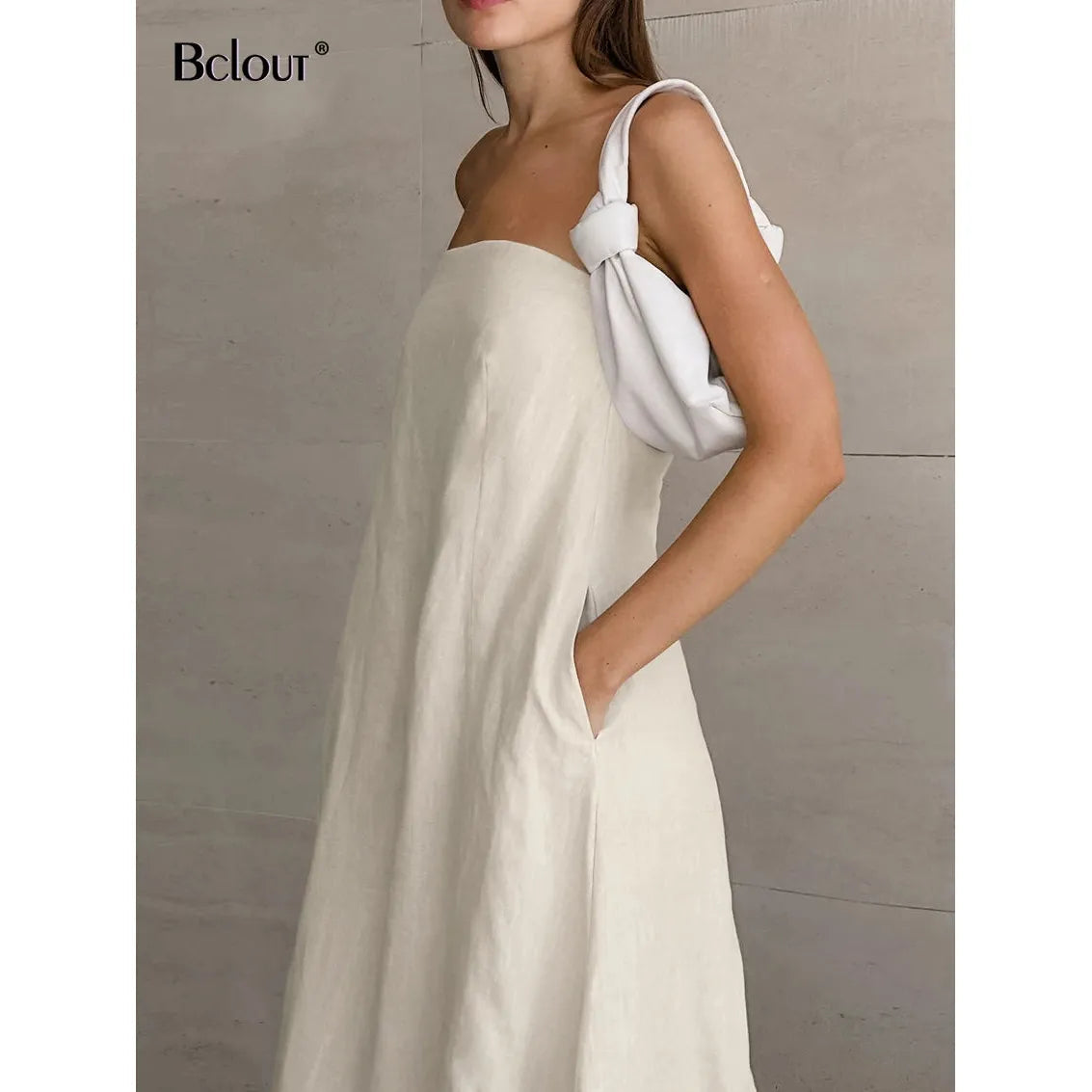 Elegant Summer Maxi Dress | Women's Strapless A-Line Design for Effortless Style