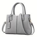 Elegant Vegan Leather Handbag with Structured Design & Detachable Strap for Stylish Everyday Use