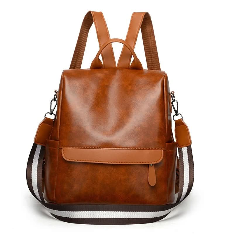 Elegant Vegan Leather Travel Backpack with Spacious Interior for Effortless Organization