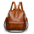 Elegant Vegan Leather Travel Backpack with Spacious Interior for Effortless Organization