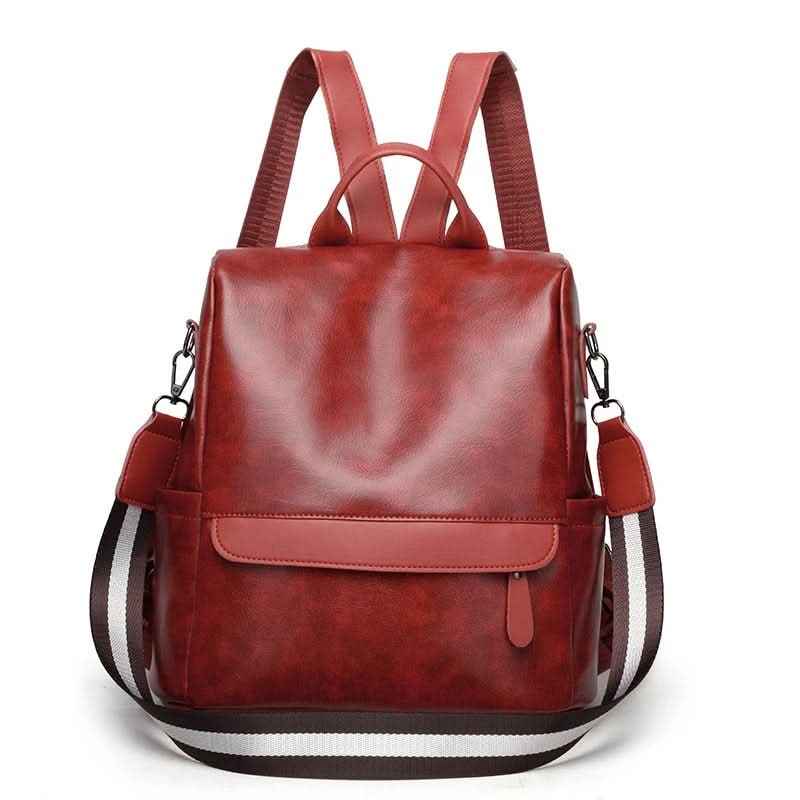 Elegant Vegan Leather Travel Backpack with Spacious Interior for Effortless Organization