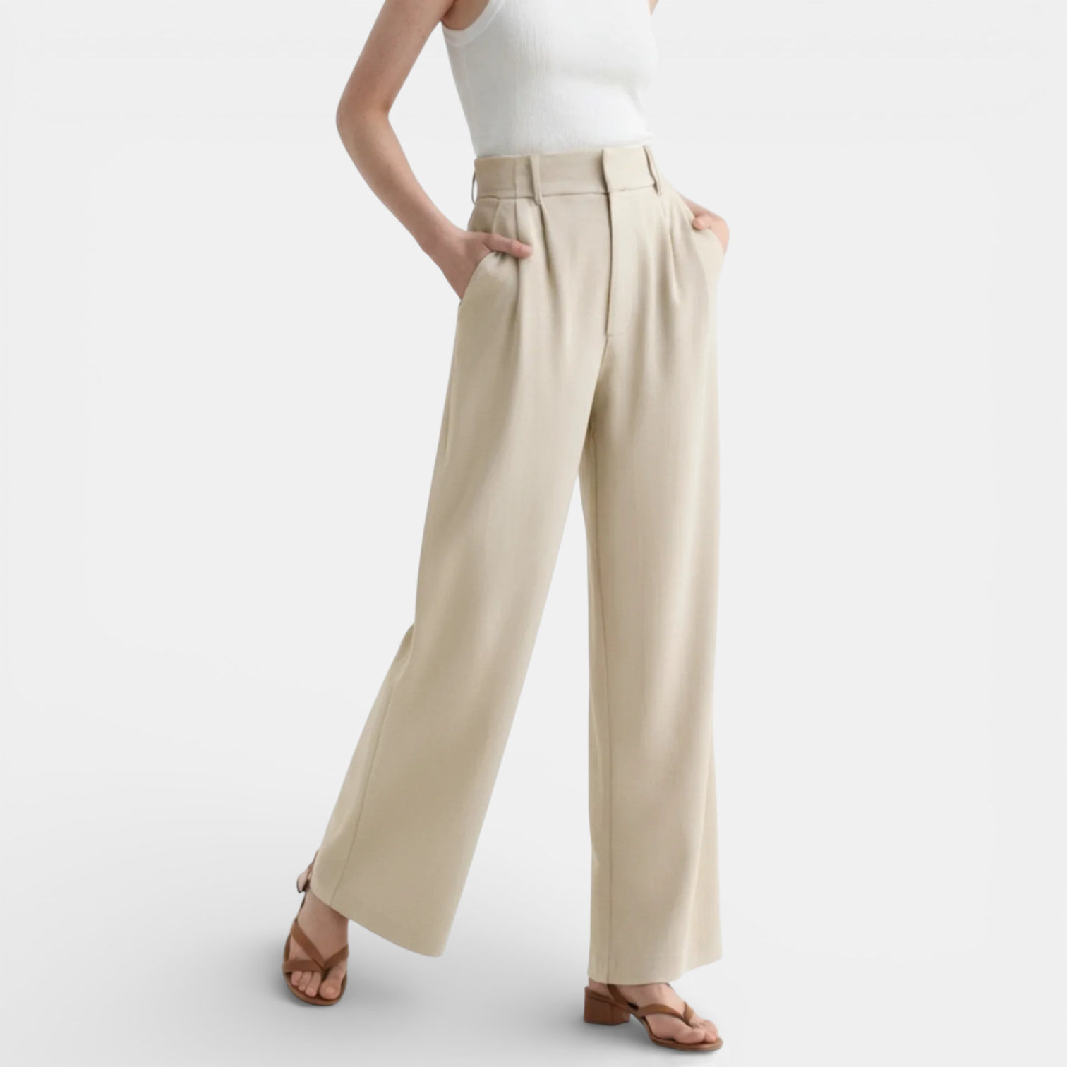 Elegant Wide Leg Trousers Women | Soft Fabric with Flattering Silhouette | Comfortable Fit for Everyday Style