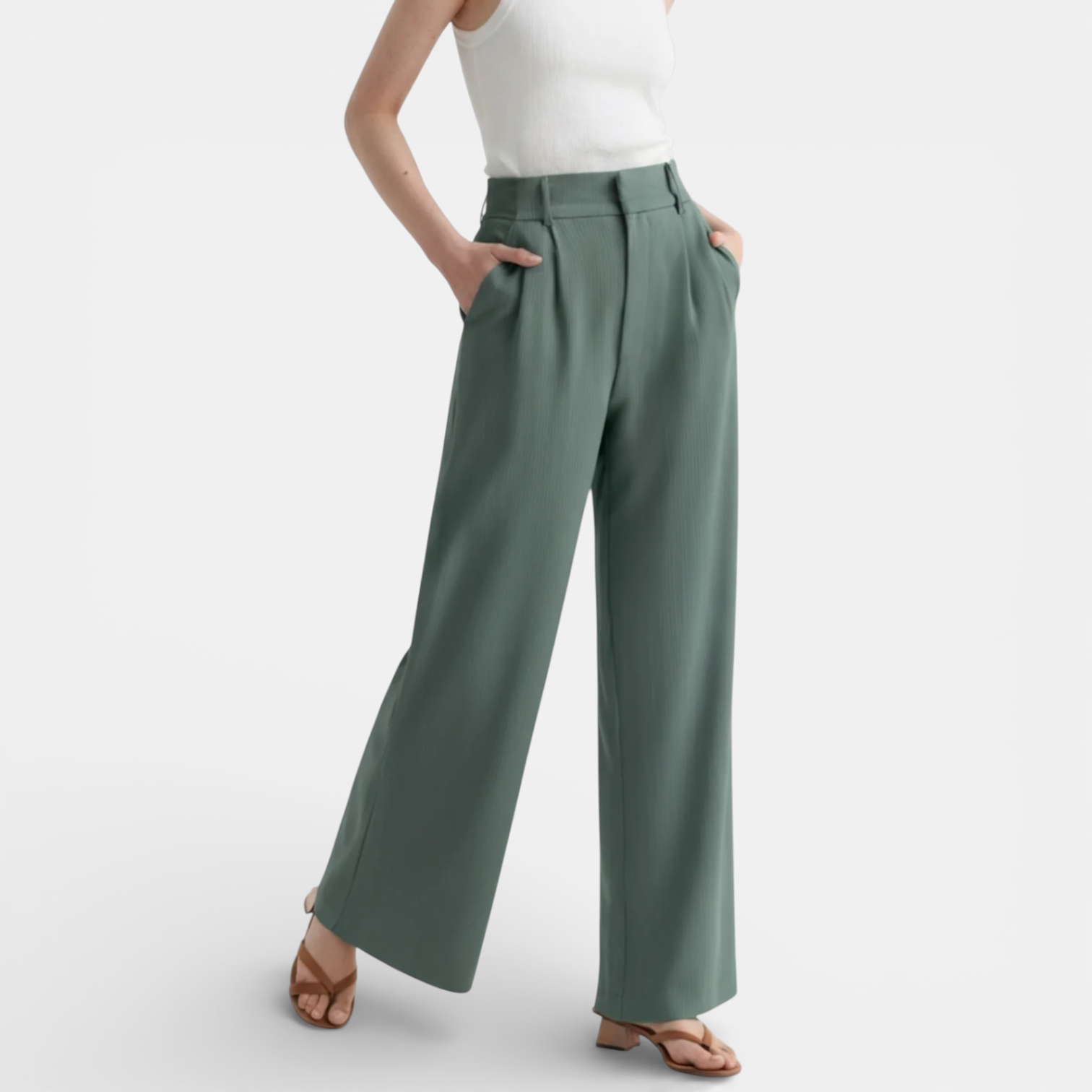 Elegant Wide Leg Trousers Women | Soft Fabric with Flattering Silhouette | Comfortable Fit for Everyday Style