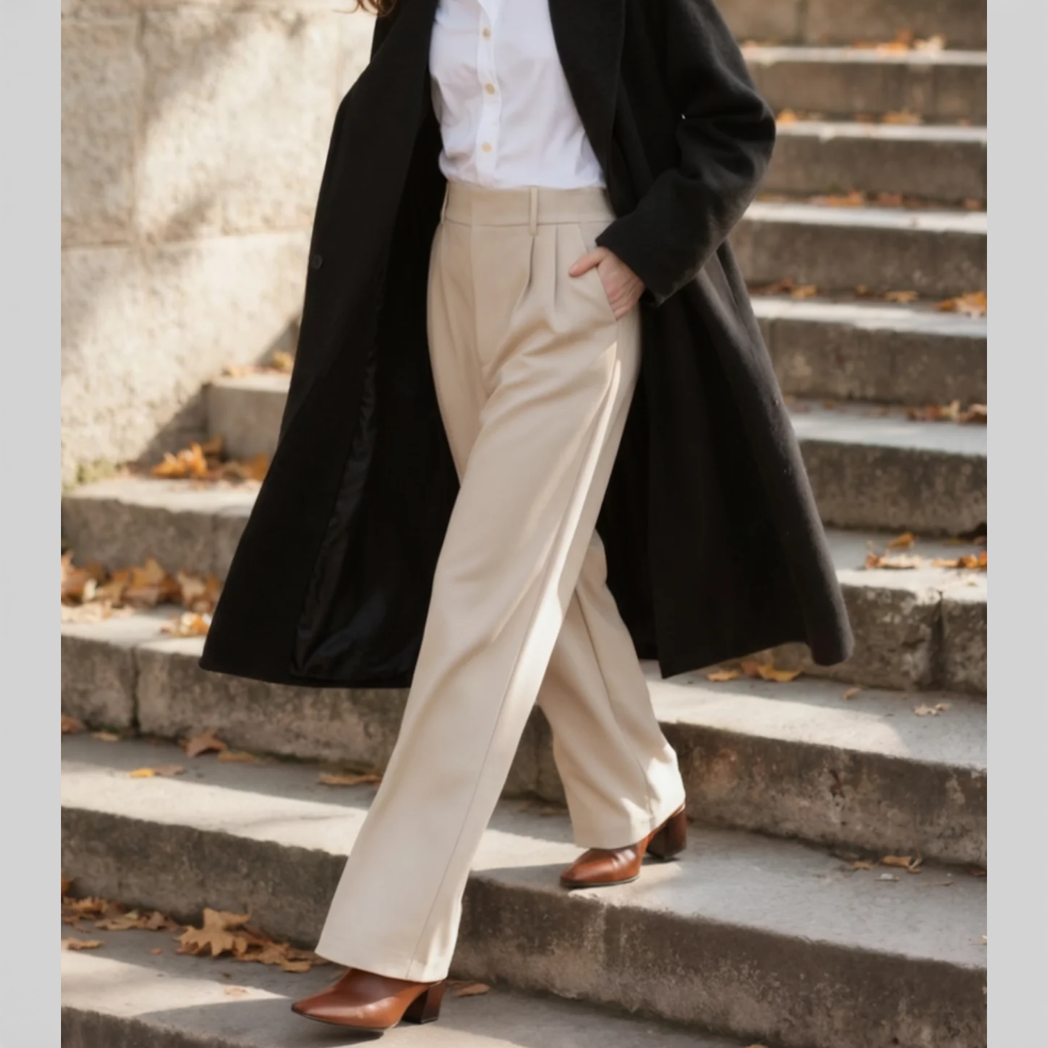 Elegant Wide Leg Trousers Women | Soft Fabric with Flattering Silhouette | Comfortable Fit for Everyday Style