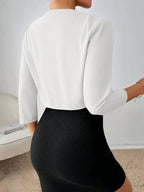 Elegant Women's Short Blazer Jacket with Pleated Accents | Versatile Layering for Any Occasion