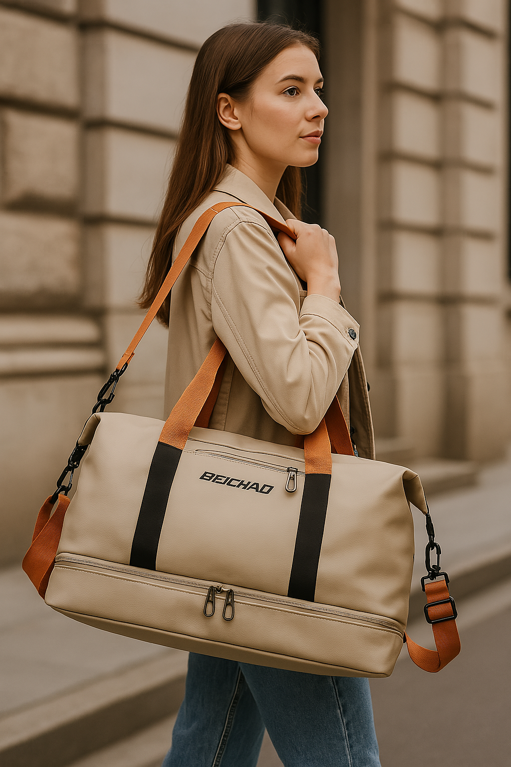 Elegant Women's Tote Bag | Spacious Canvas Design with Adjustable Strap for Stylish Organization