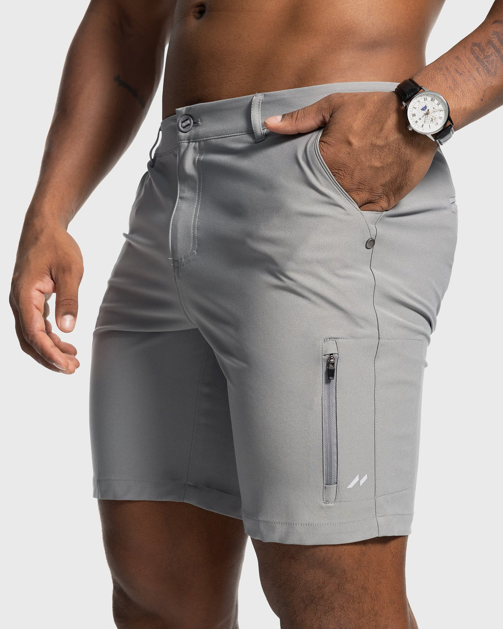 Elite Performance | Mens Chino Shorts with Four-Way Stretch | Modern Fit for Active Lifestyle