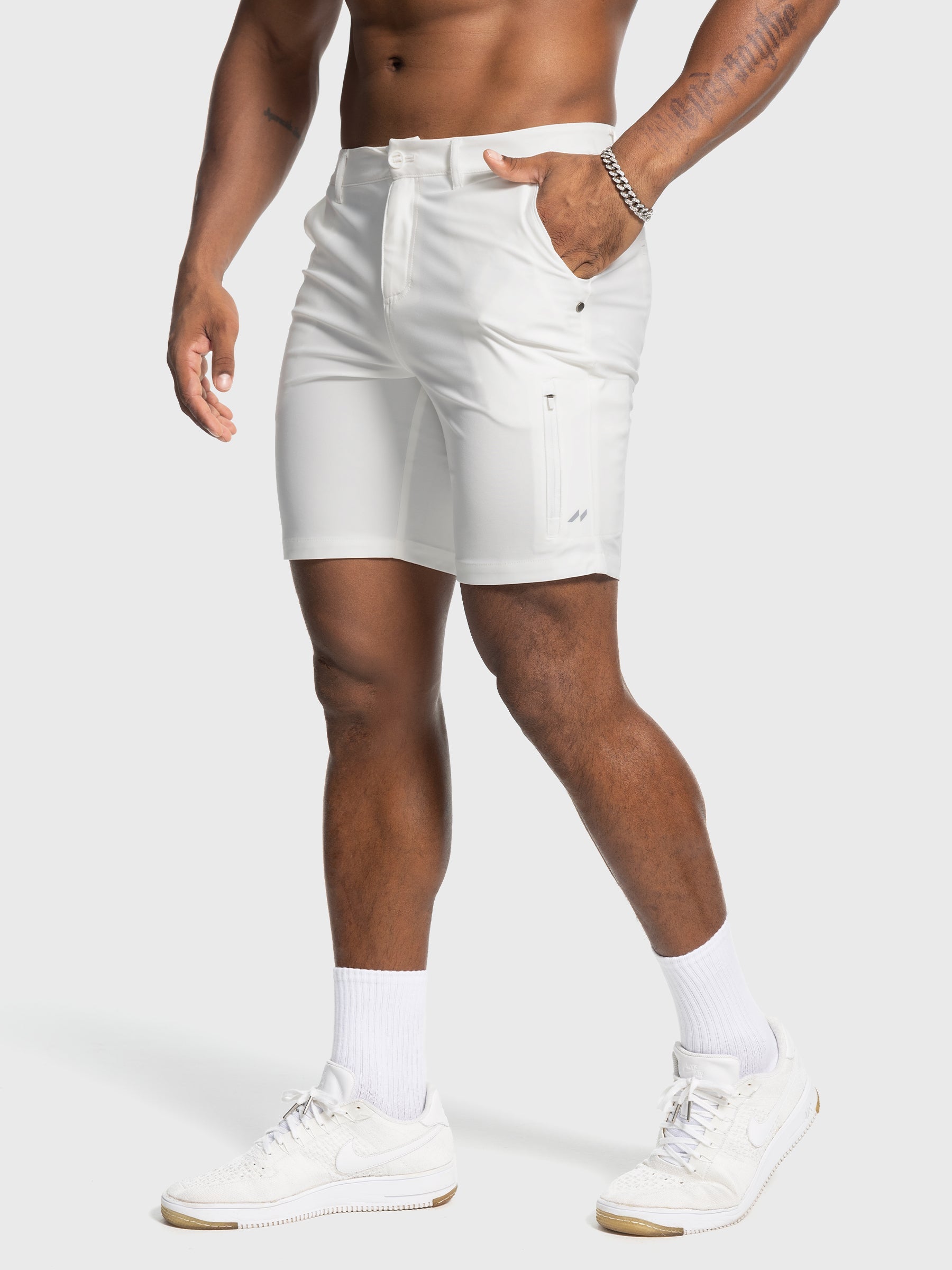 Elite Performance | Mens Chino Shorts with Four-Way Stretch | Modern Fit for Active Lifestyle