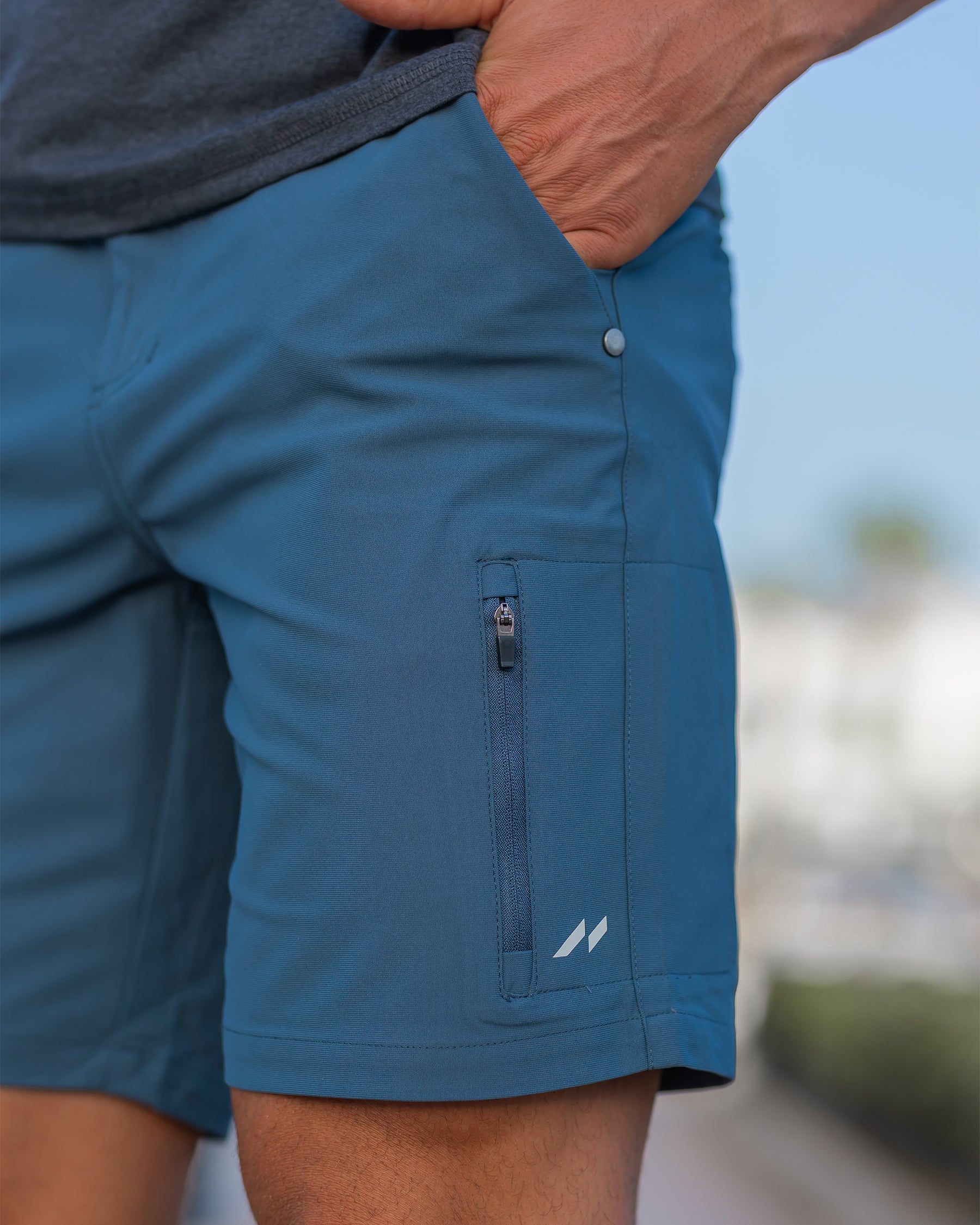 Elite Performance | Mens Chino Shorts with Four-Way Stretch | Modern Fit for Active Lifestyle