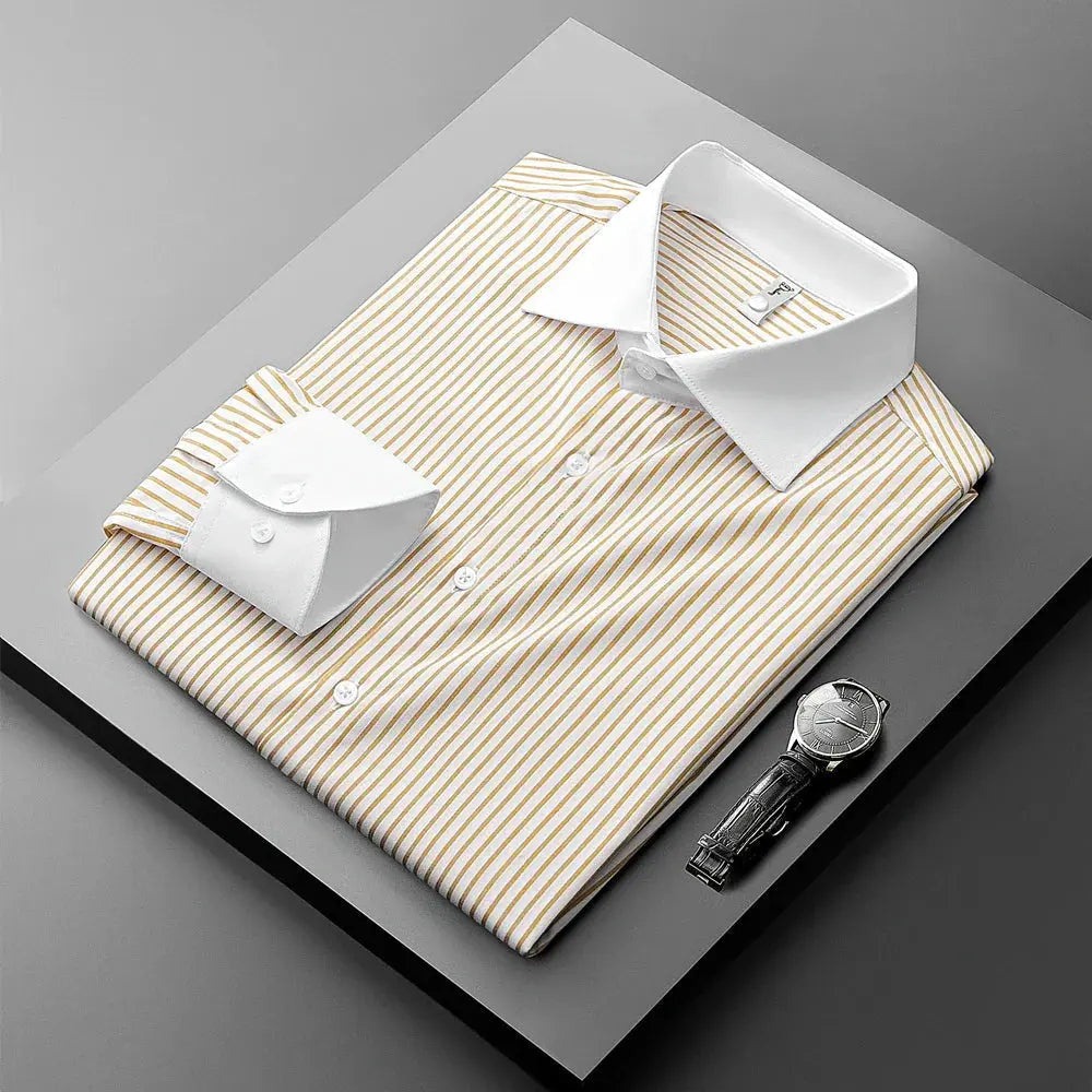 Women's Elliot Pinstripe Dress Shirt | Bamboo fiber and spandex blend 0