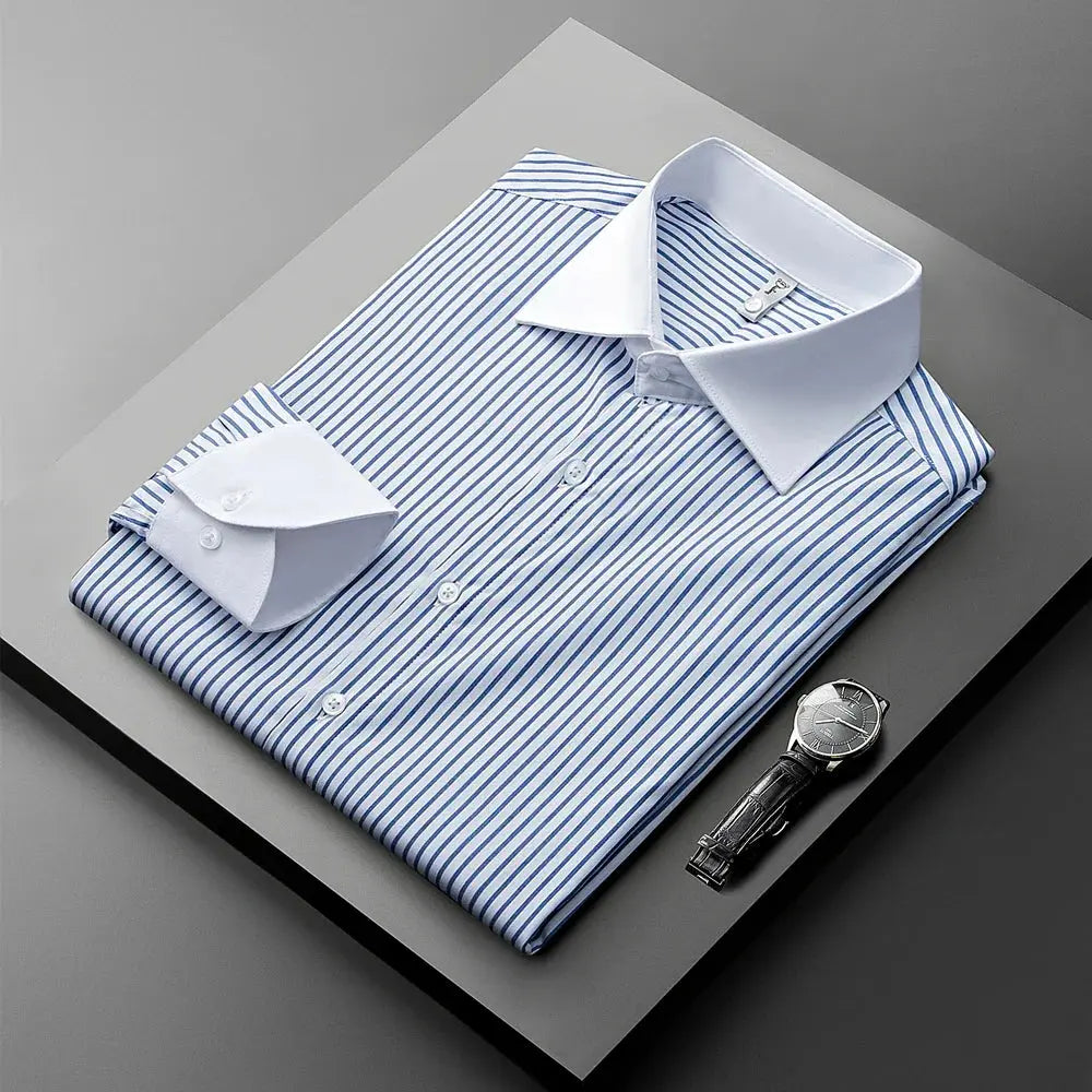 Women's Elliot Pinstripe Dress Shirt | Bamboo fiber and spandex blend 2