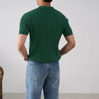 Women's Ellison Knit Polo | Premium knitted fabric with ribbed texture 5
