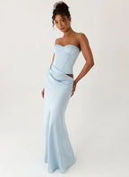 Women's Emory Collection | Corset Maxi Dress with Structured Bodice | Elegant Long Dress for Stunning Evening Wear - Wom 0