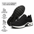 Slip-Resistant Comfort Work Shoes — Shock-Absorbing