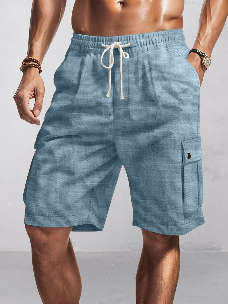 Essential Collection | Men's Cargo Shorts with Soft Cotton Fabric | Versatile Casual Fit for Outdoor Adventures