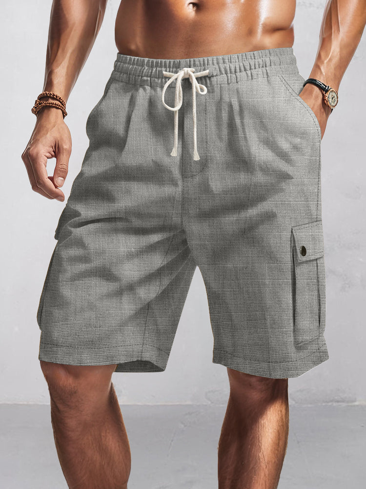 Essential Collection | Men's Cargo Shorts with Soft Cotton Fabric | Versatile Casual Fit for Outdoor Adventures