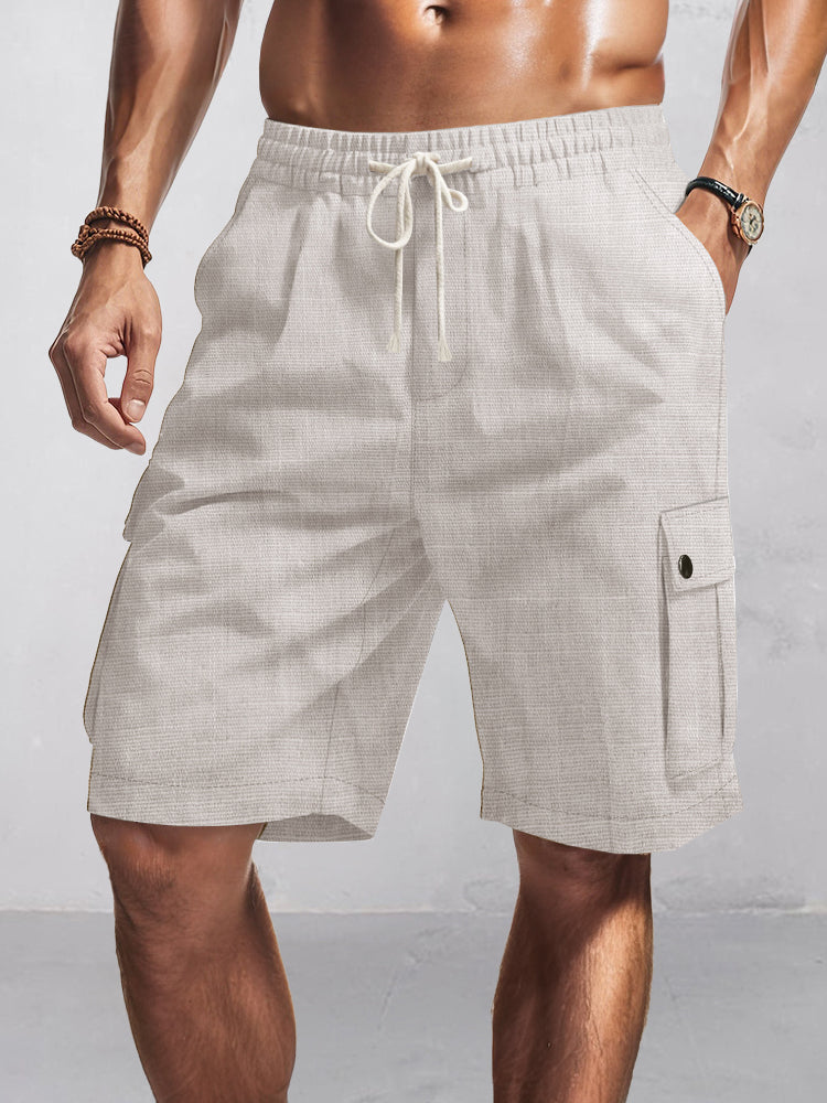 Essential Collection | Men's Cargo Shorts with Soft Cotton Fabric | Versatile Casual Fit for Outdoor Adventures