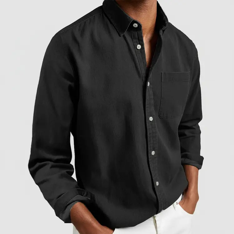 Women's Ethan | Classic Casual Long Sleeve Men's Shirt | Long Sleeve Design: Provides added warmth and a po 3