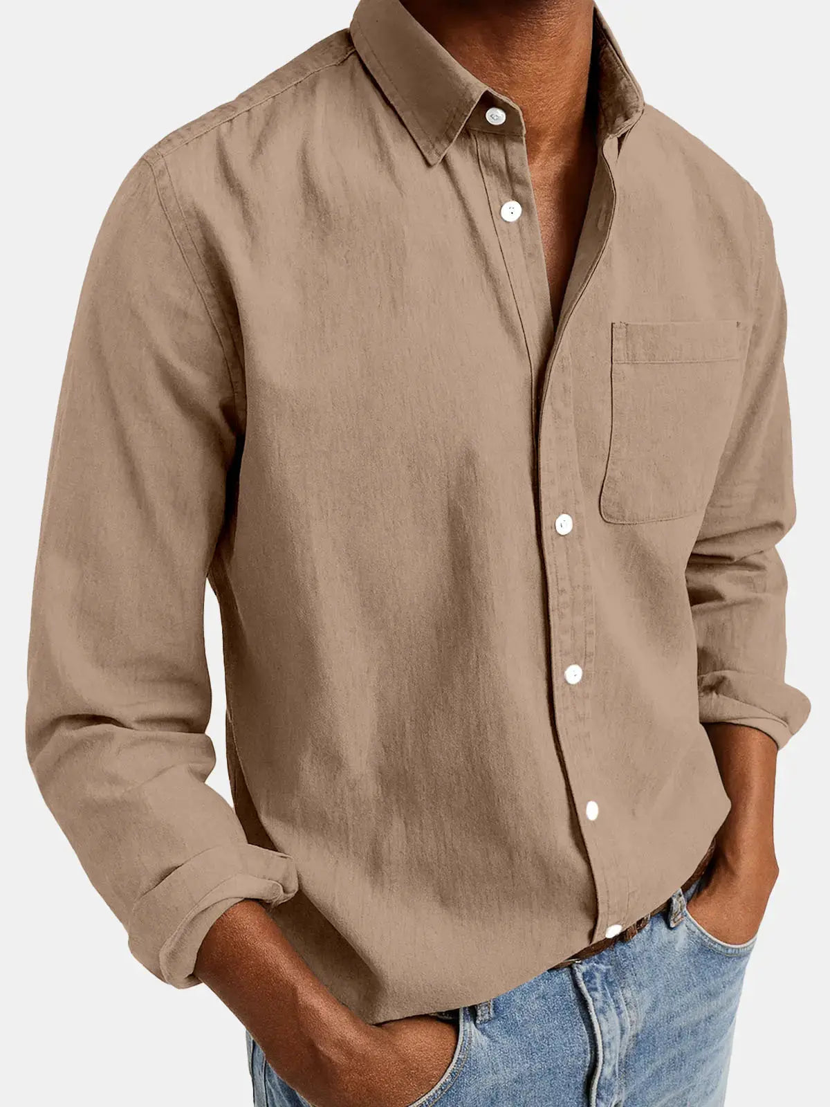Ethan | Stylish Acid Washed Long Sleeve Men's Shirt 10